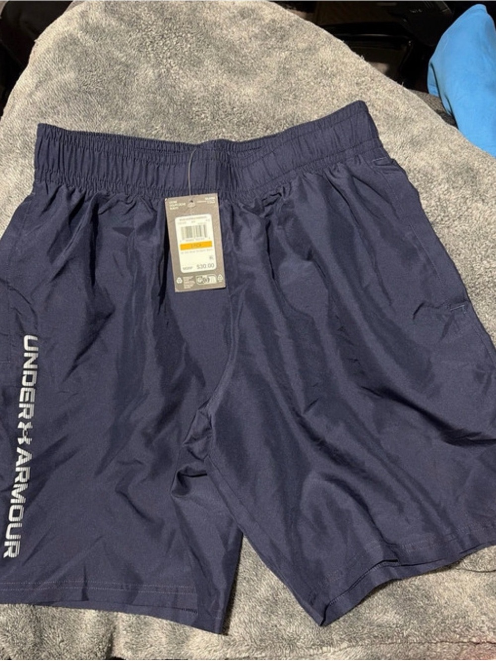 Under Armour Men's Navy Athletic Shorts